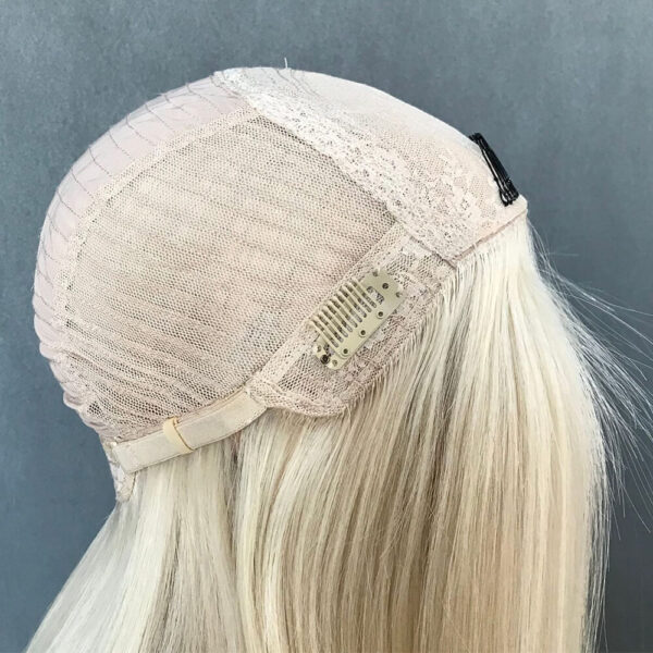 white blonde silk top jewish wigs j005