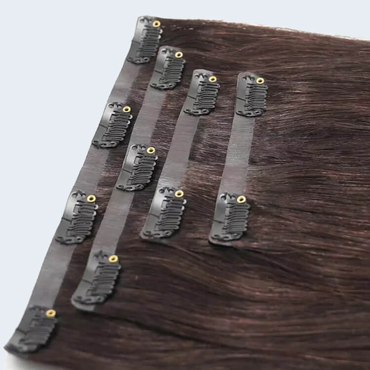 pu clip in hair extensions 01