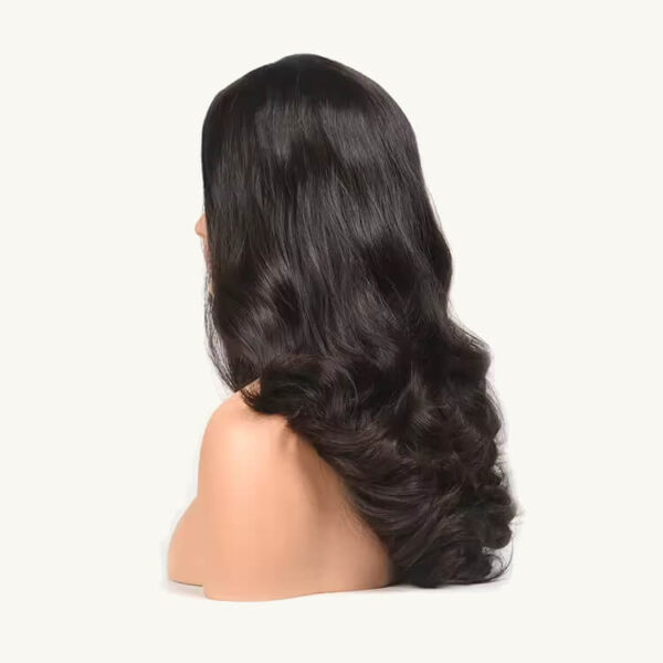 natural black wave silk top jewish women wigs j019