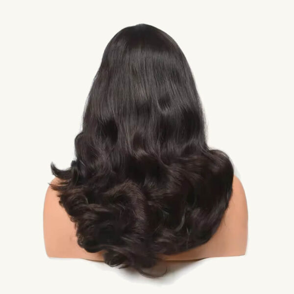 natural black wave silk top jewish women wigs j019