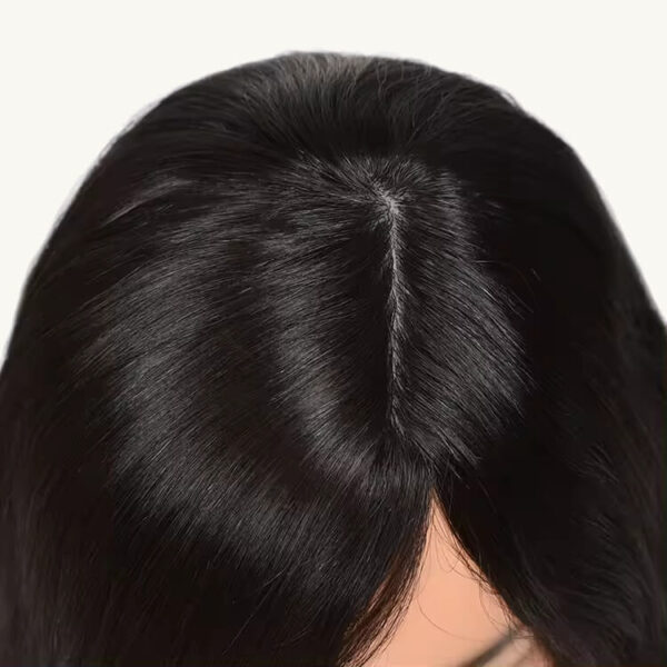 natural black wave silk top jewish women wigs j019