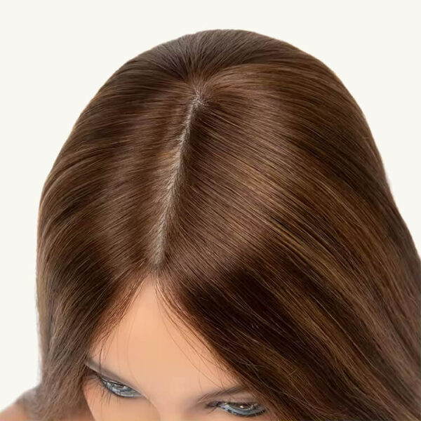 highlight brown long silk top jewish women wig j029