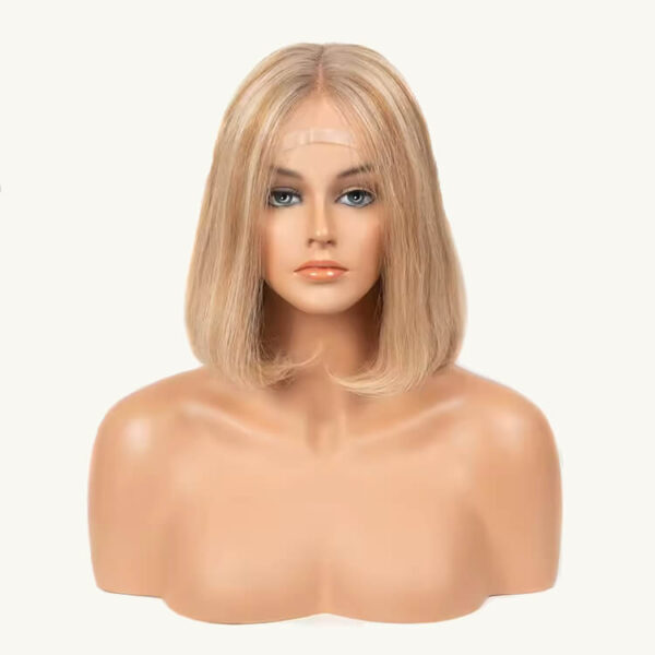 short blonde with highlight bob wigs for white women j030