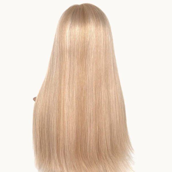 22 inch white blonde lace top wigs for women j061