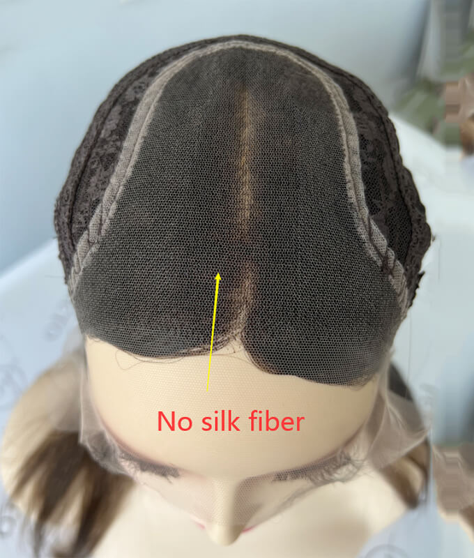 lace top wig without silk fiber