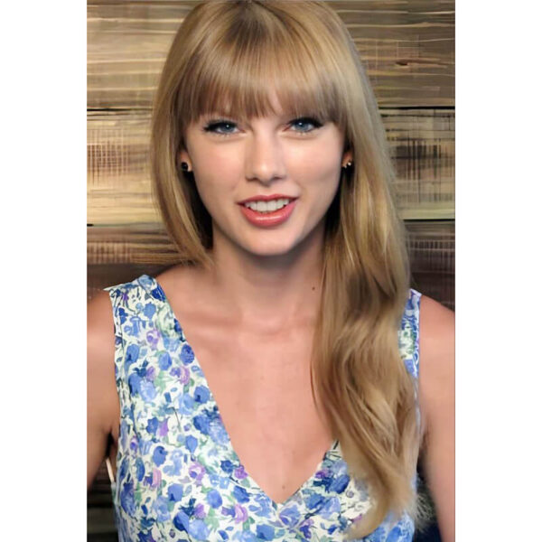 taylor swift brown wig with bang