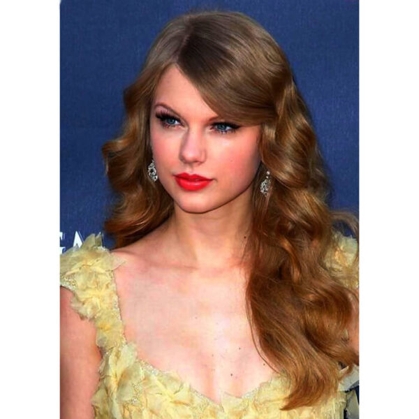 taylor swift 24 inch chocolate brown wave wigs