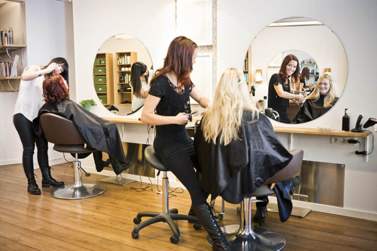 hair extensions in salon