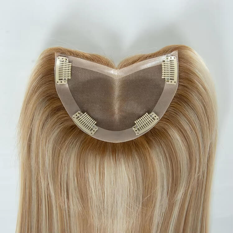 small mono base virgin hair topper