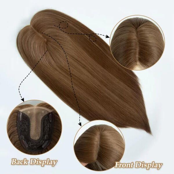 popular silk hair topper t017